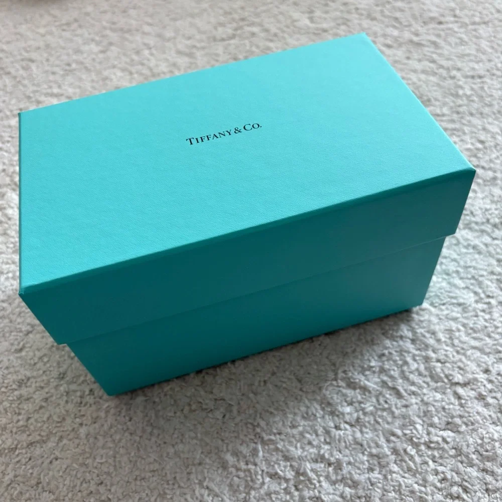 Tiffany & Co. Robin’s Egg Blue Gift Box with White Ribbon